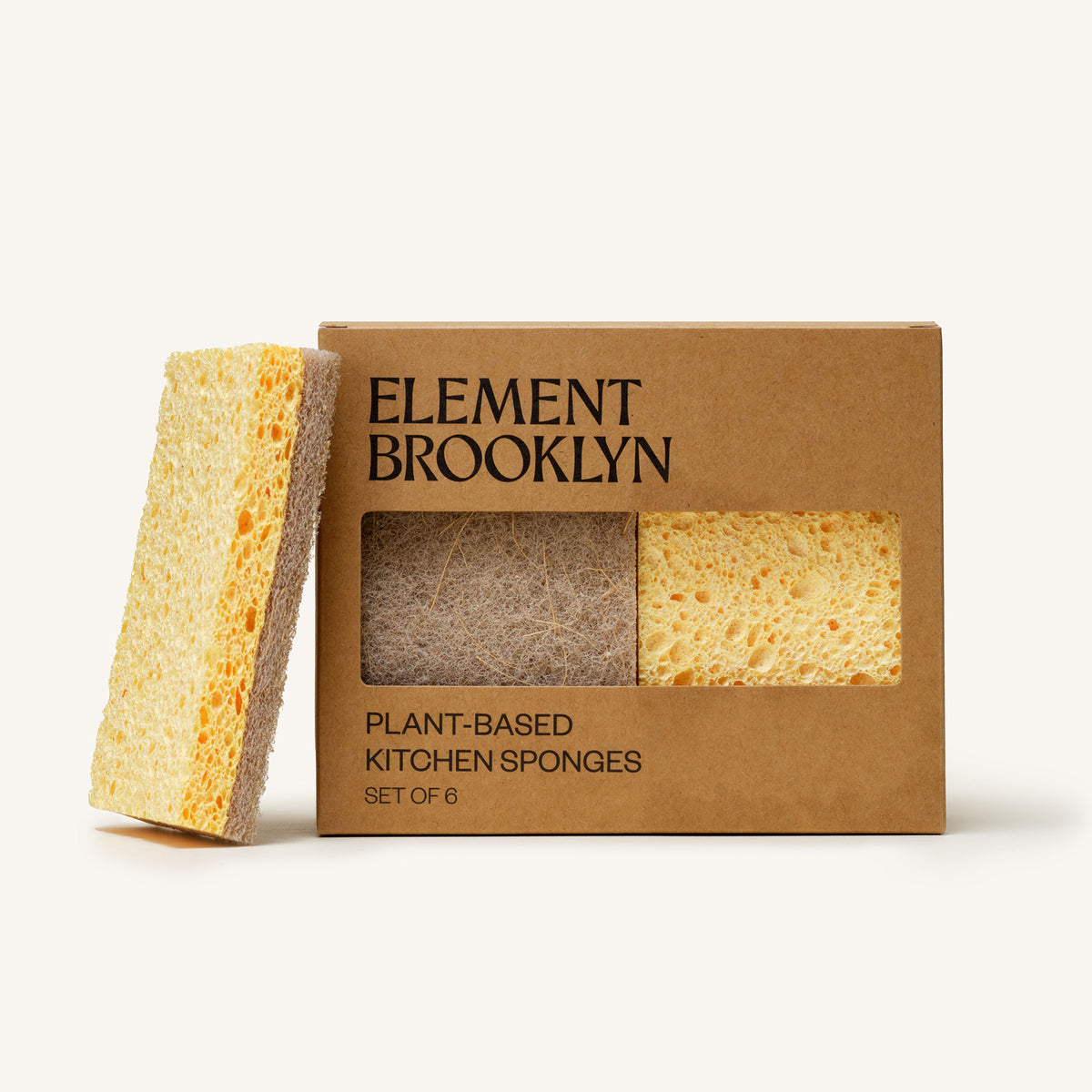 Plant-Based Kitchen Sponges – Element Brooklyn