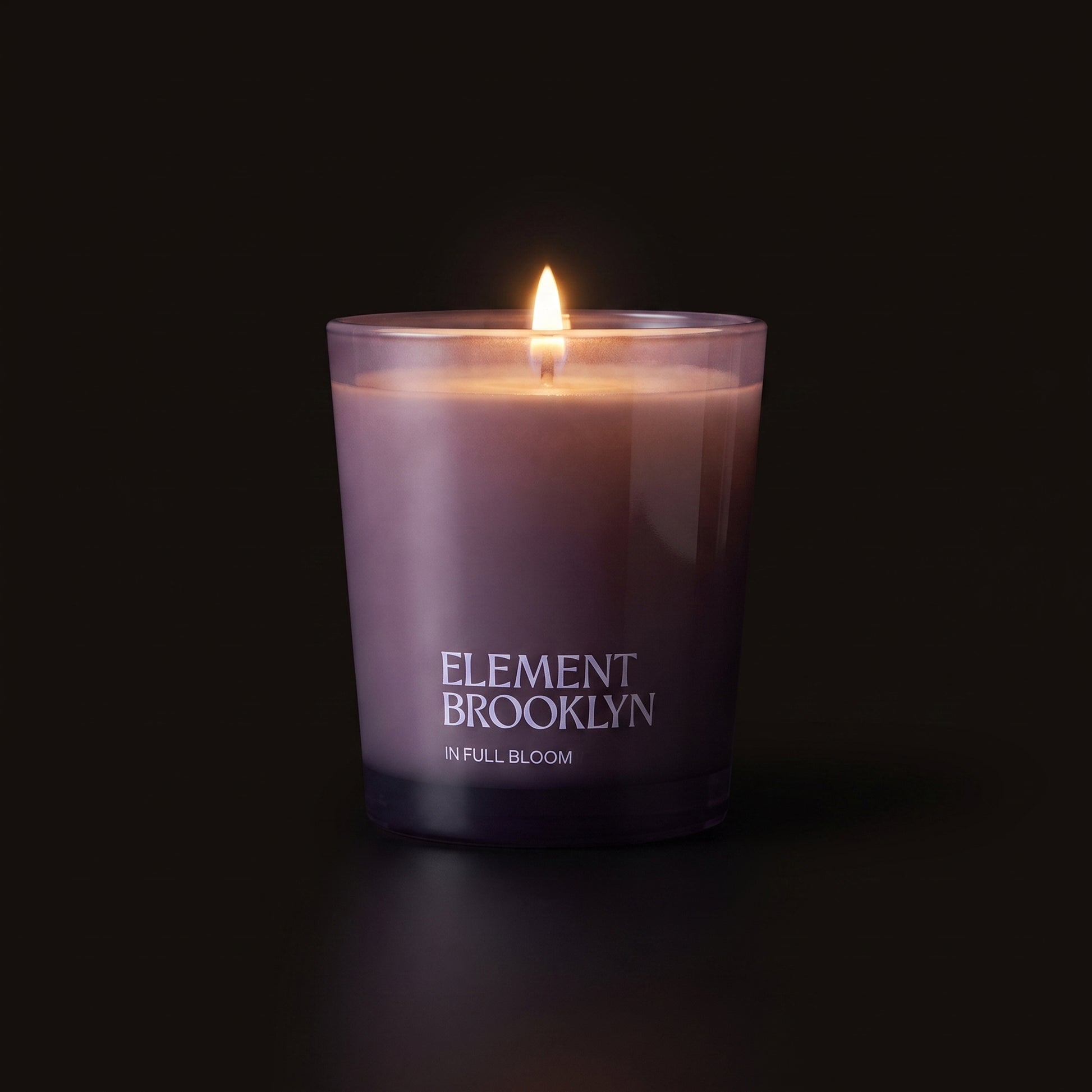 In Full Bloom Candle burning