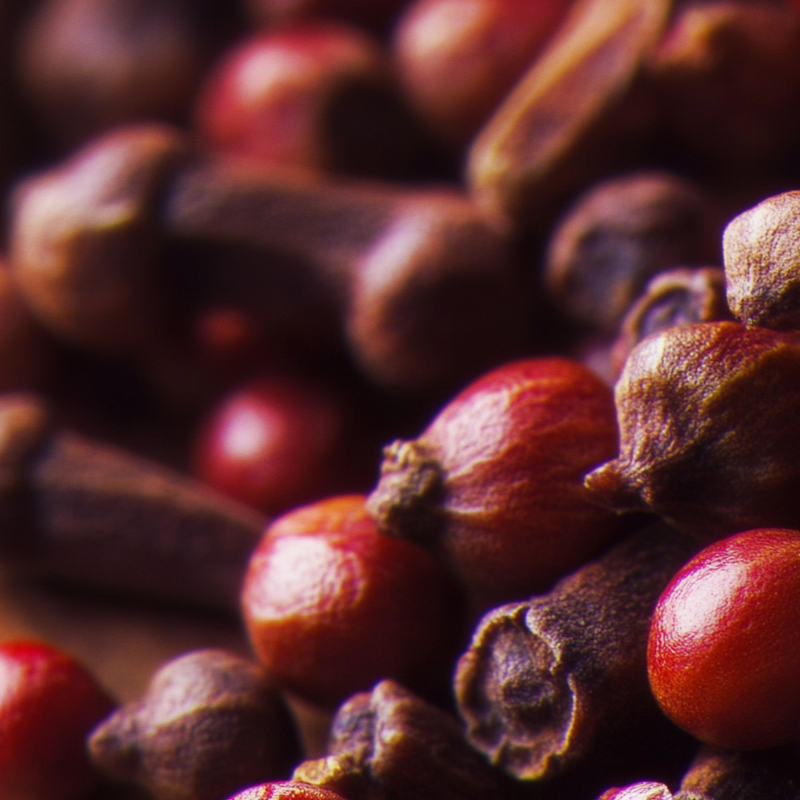 Campfire Stereo top notes — Pink pepper, clove