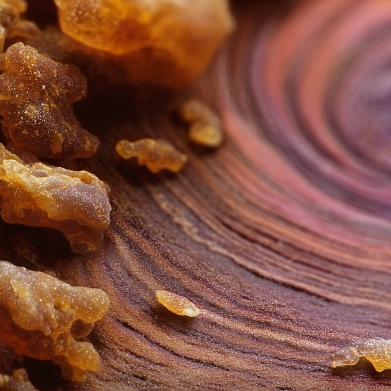 Whispering Pine heart notes — Guaiac Wood, Myrrh