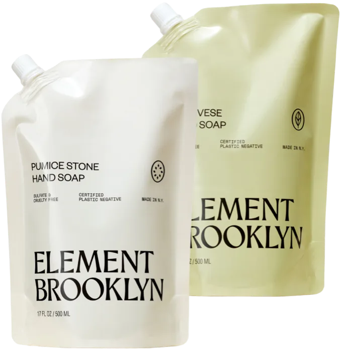 Pumice Stone and Genovese Hand Soap refill pouches